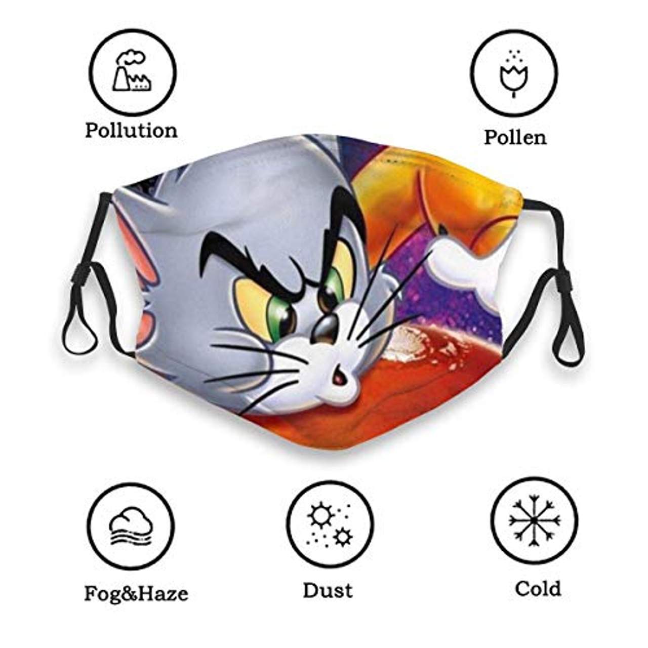 Tom und Jerry Cartoon Mundschutz Anti-Staub waschbar wiederverwendbarer