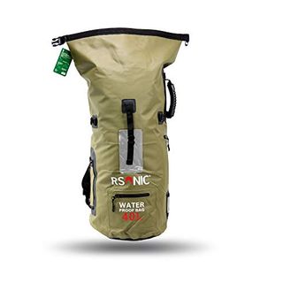 RSONIC wasserdichter Rucksack Seesack Packsack Dry Bag Wanderrucksack 40L grün 