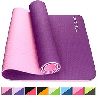Sportmatte Yogamatte Fitnessmatte pink ,Fit for fun" mit Tragegürt NEU u.OVP !! 