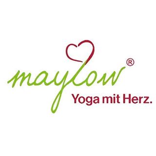 maylow Yoga mit Herz Yogakissen Meditationskissen mit Stickerei Baum des Lebens
