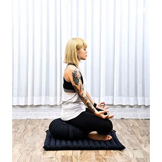 Leewadee Meditationsset Yogaset aus Meditationskissen Zafu und Sitzmatte