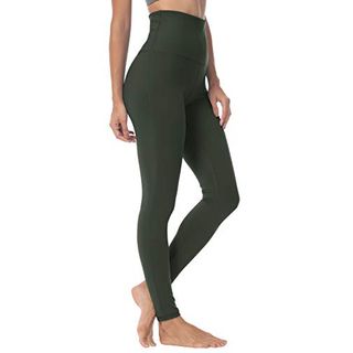 QUEENIEKE Yoga Hosen Damen-hohe Taillen Yoga Leggings mit Tasche Trainings Strumpfhosen für Laufen Fitness