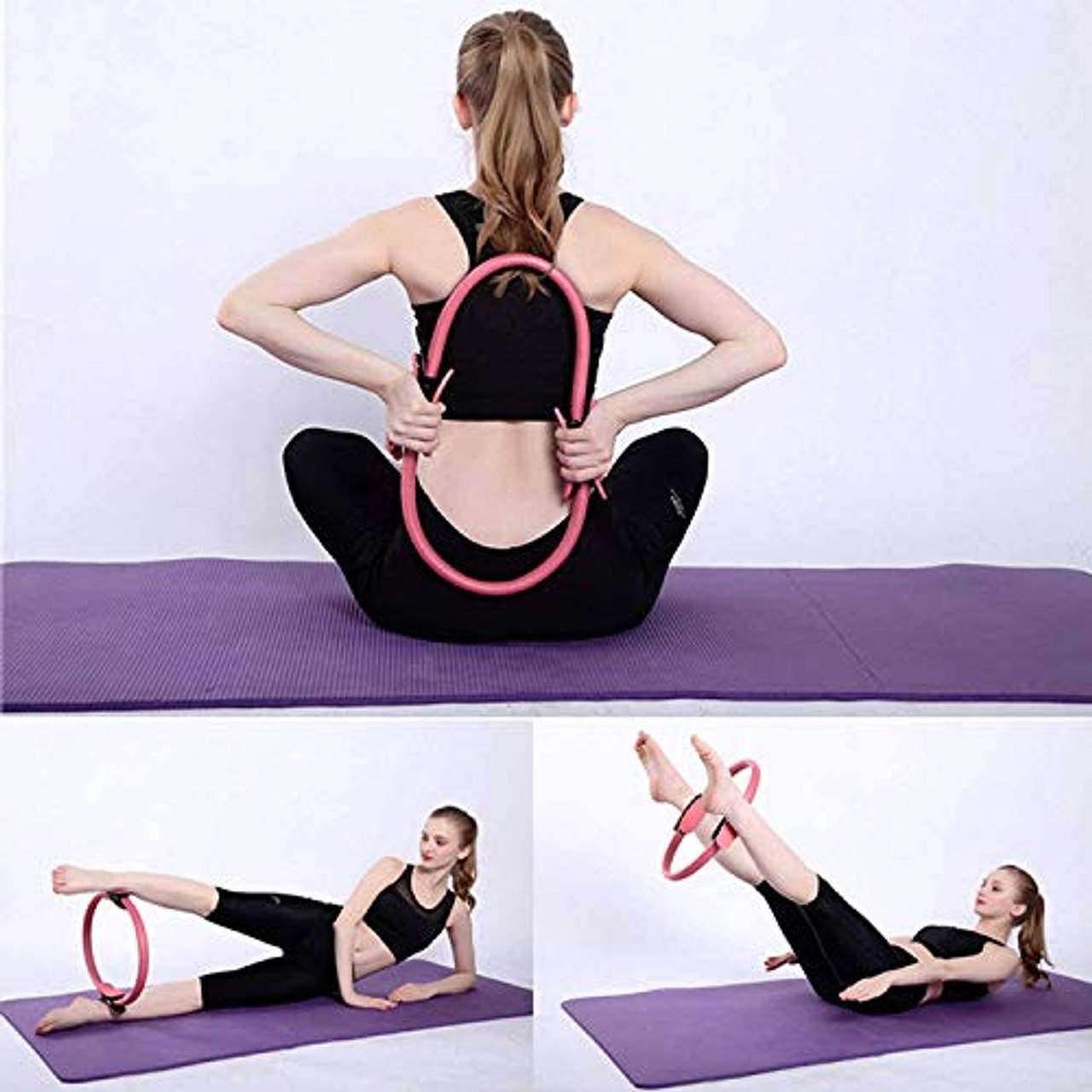 AMZQJD Pilates Ring Pilates Circle 35cm Yoga-Ring Widerstandsring