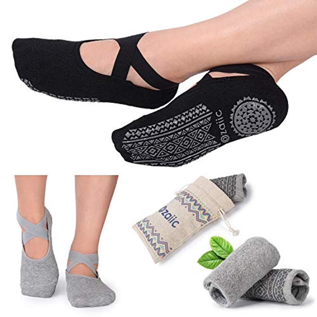 Ozaiic Yoga Socken für Damen rutschfeste
