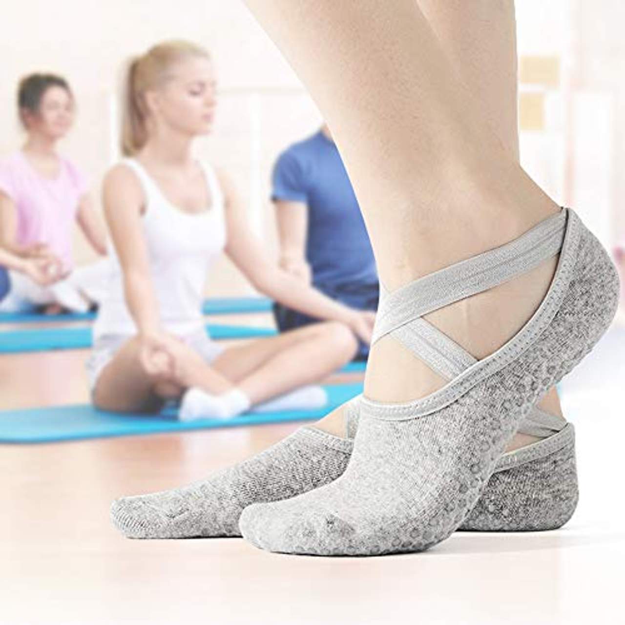 AmazeFan rutschfeste Yoga Socken
