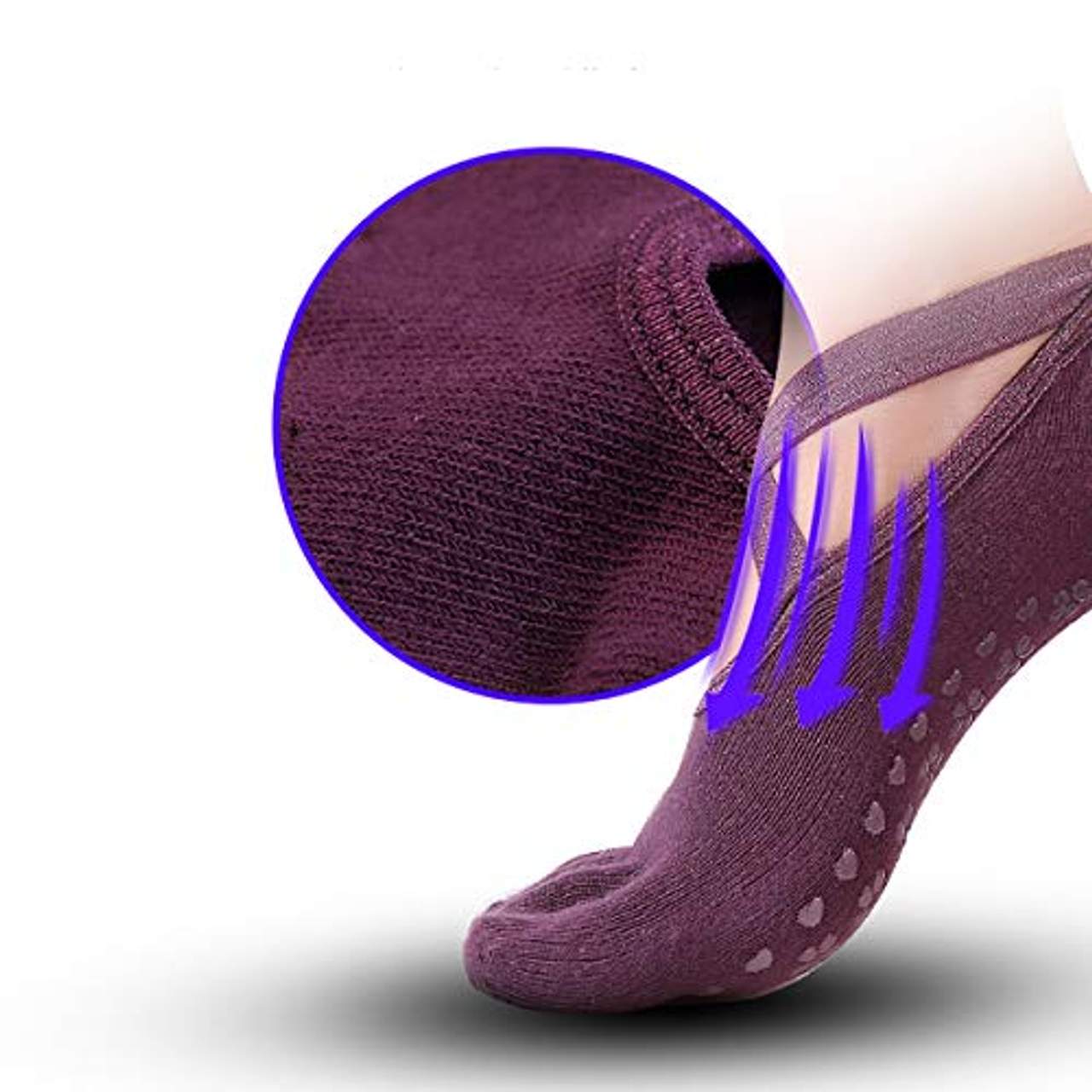 Dokpav Yoga Socken 2 Paar Pilates-Socken