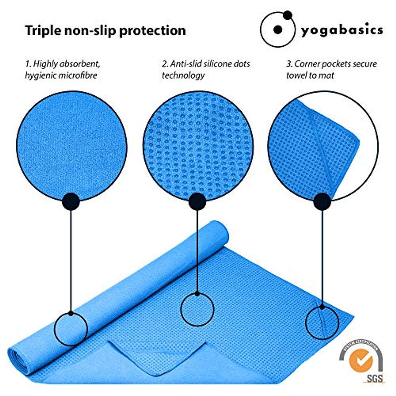 Yogabasics Handtuch für Yogamatte