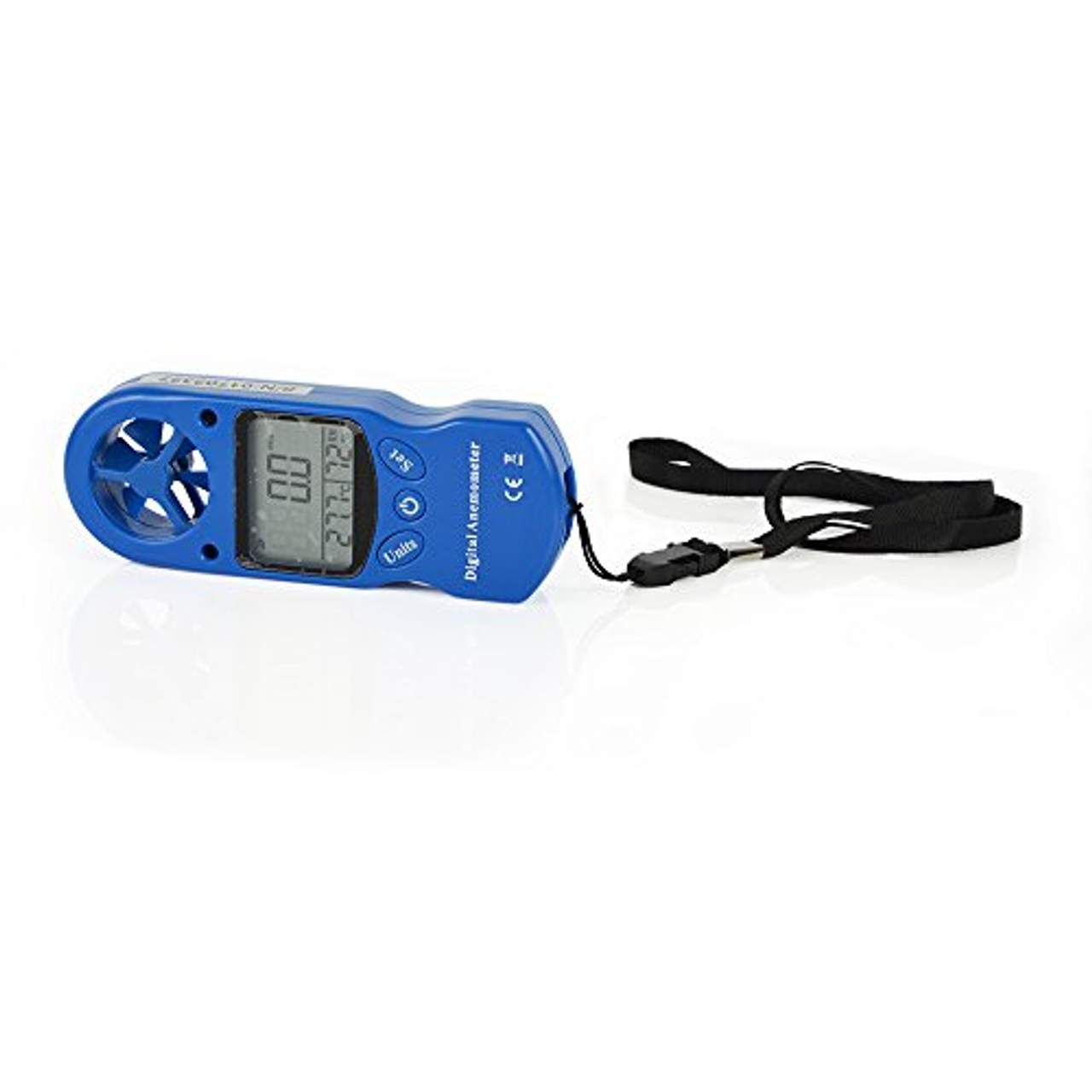 Ehdis 3 in 1 handlicher digitaler Anemometer LCD Windgeschwindigkeit