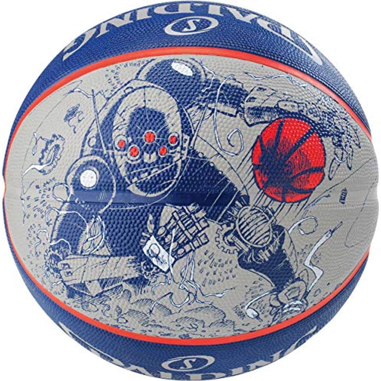 NBA Sketch Robot Spalding Basketball Ball