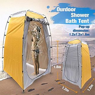 Pop Up Duschzelt Toilettenzelt Umkleidezelt Camping Zelt Beistellzelt 1,2x1,8m