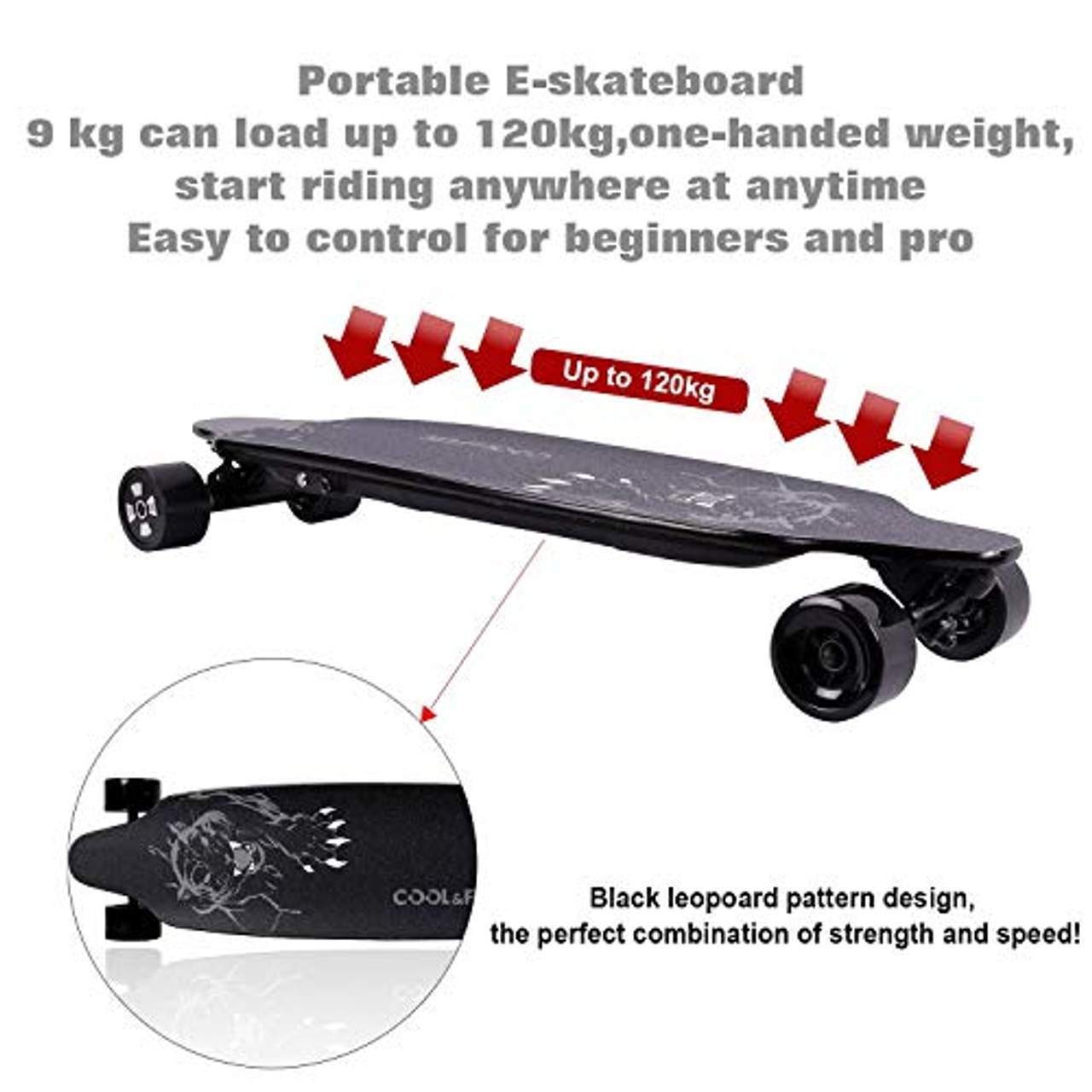 COLORWAY HB10 Elektro-Longboard Elektro Skateboard E Skateboard