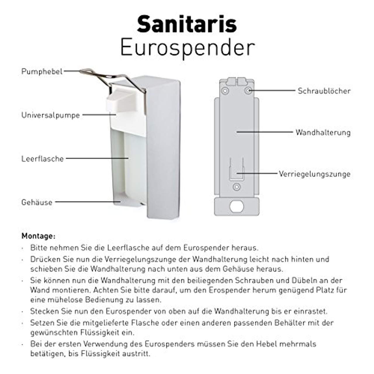 Winter & Bani Sanitaris Eurospender 500 ml