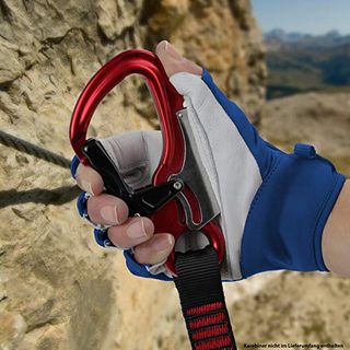 Klettersteighandschuhe unisex Echtleder Klettersteig Handschuhe