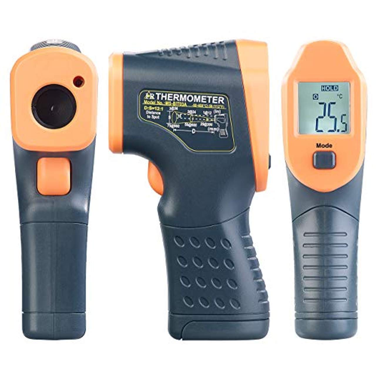 AGT Temperaturmesser: Profi-Infrarot-Thermometer mit Laser