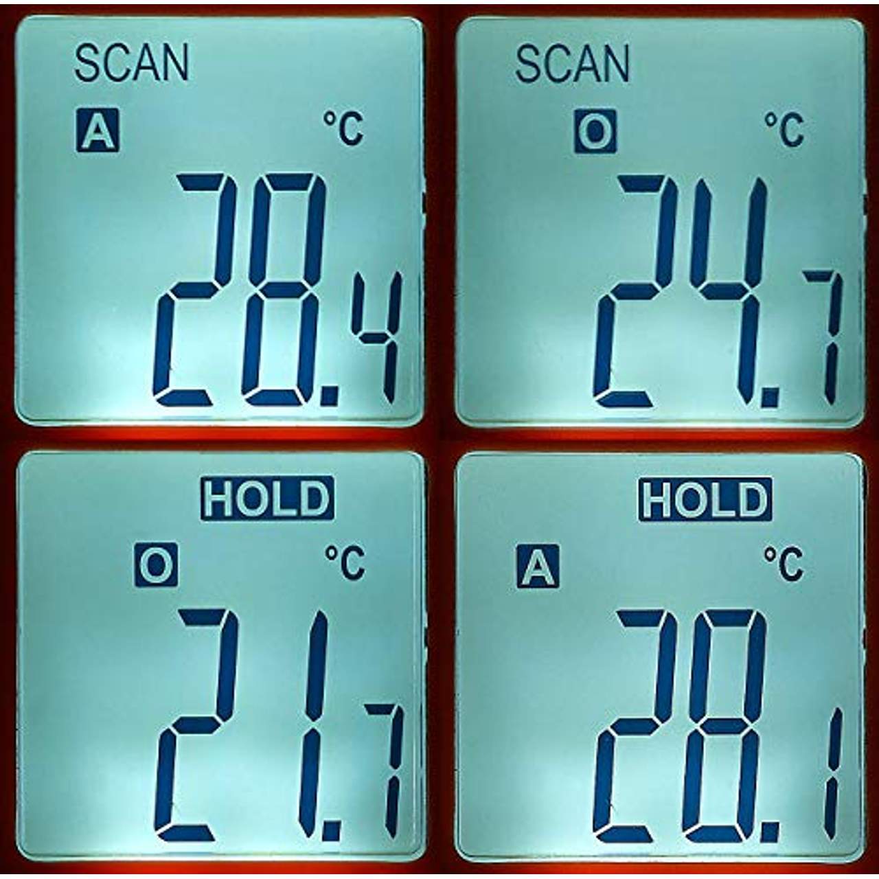 AGT Temperaturmesser: Profi-Infrarot-Thermometer mit Laser