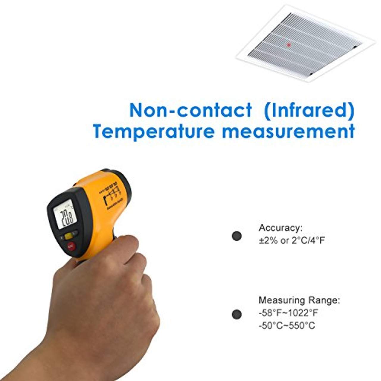 Helect Digitale Laser Infrarot Thermometer Pyrometer