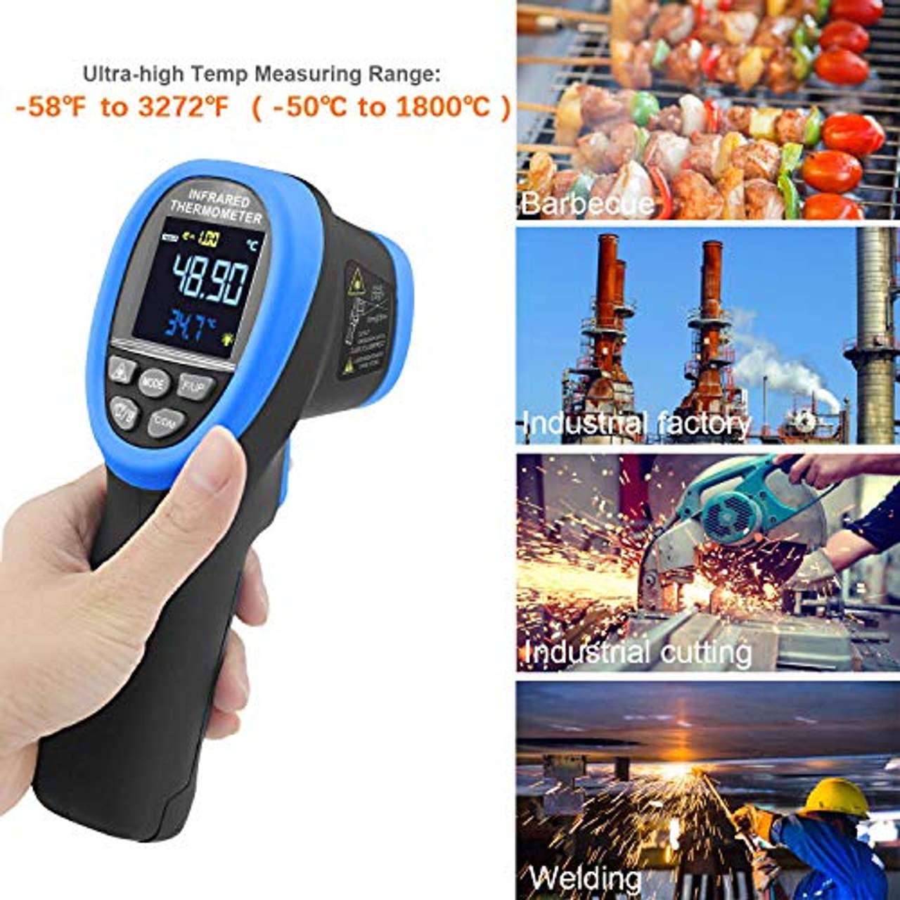 Infrarot Thermometer AP-1800C IR Laser Digital Thermometer