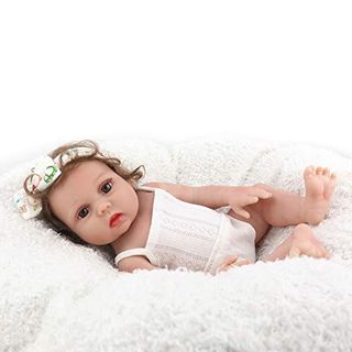 homese Reborn Baby Doll Silikon Ganzkörper 19 Zoll lebensechte