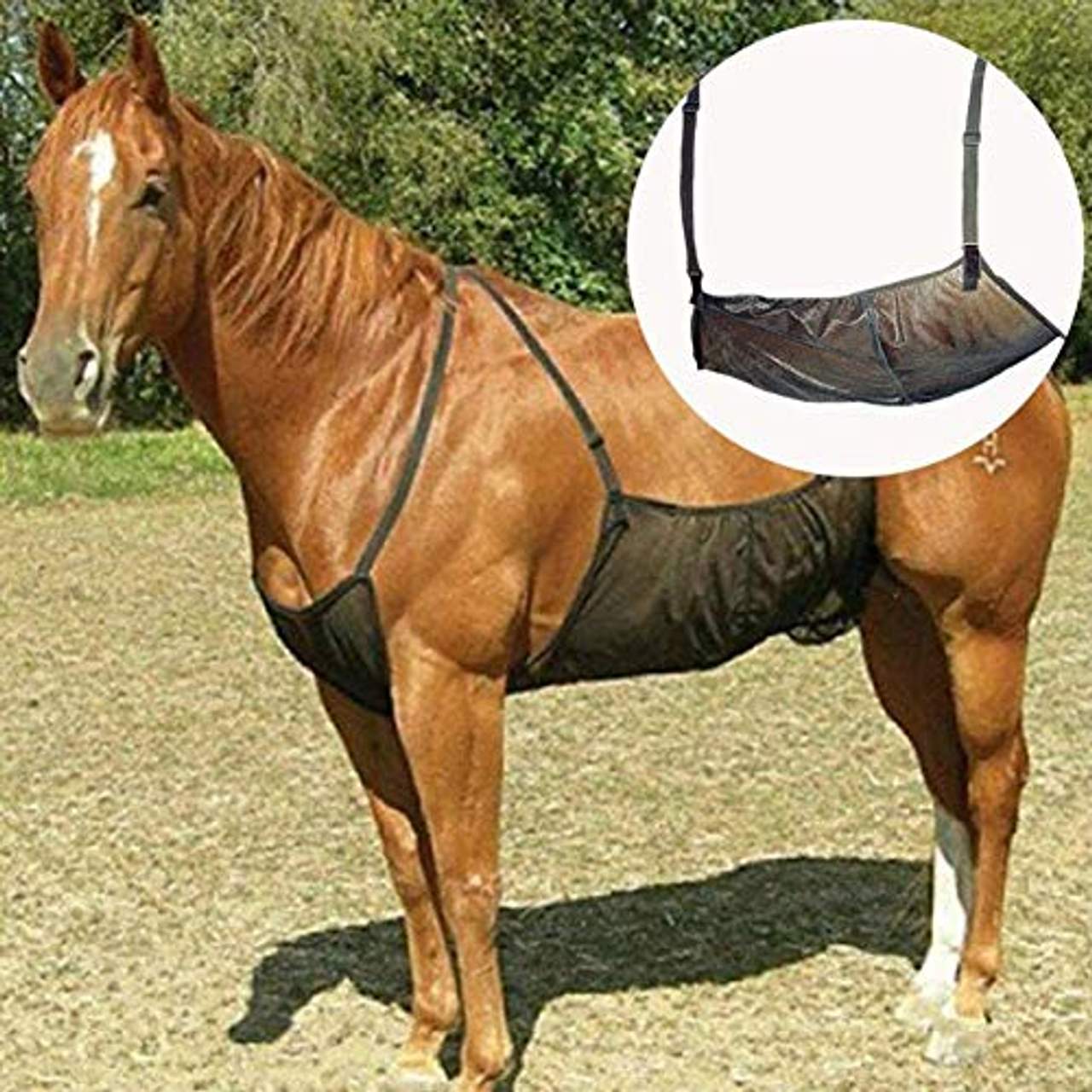 WOFEI Outdoordecke Horse Fly Rug Cover Schutz Bequem Atmungsaktiv