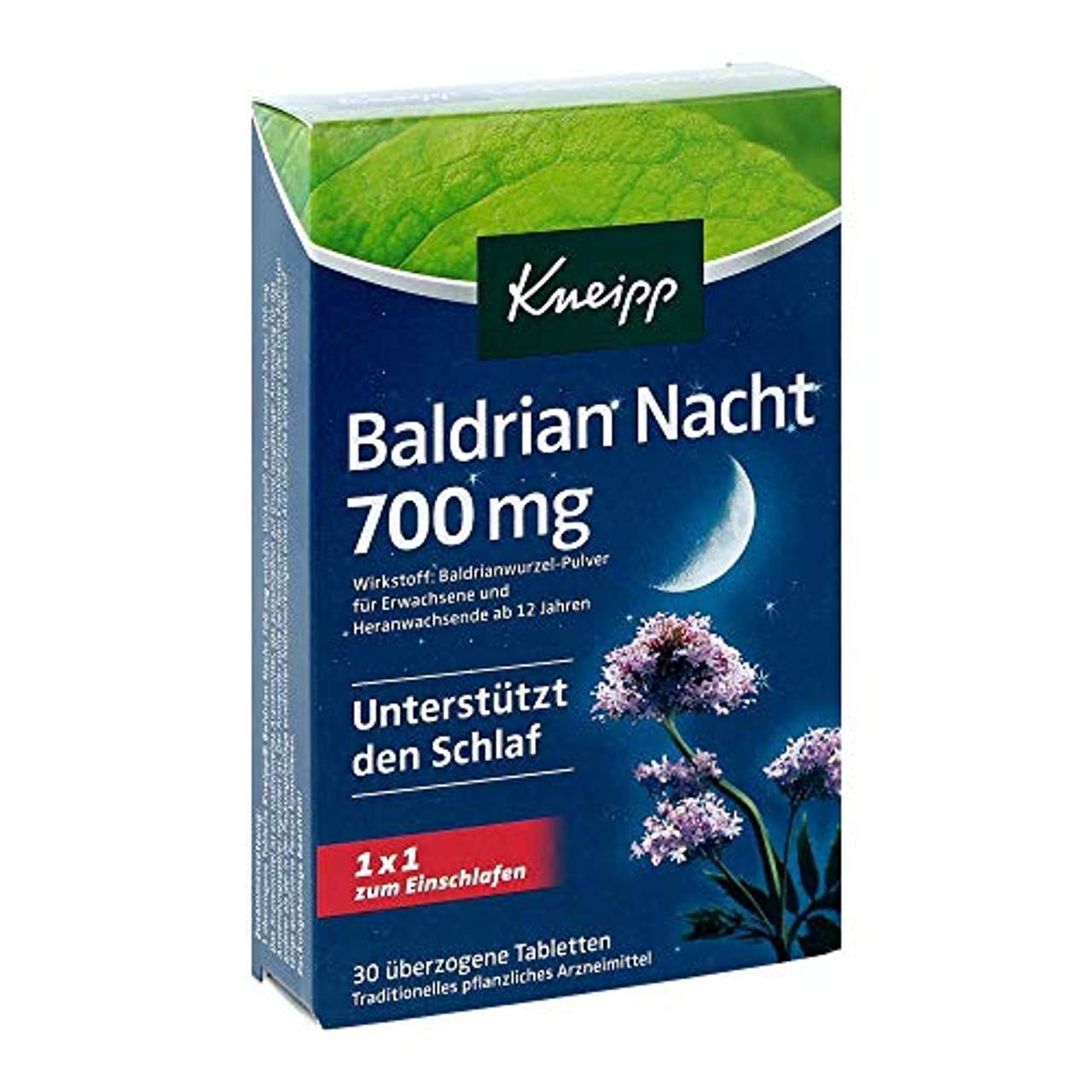 Kneipp Baldrian Nacht 700 mg überzogene Tab
