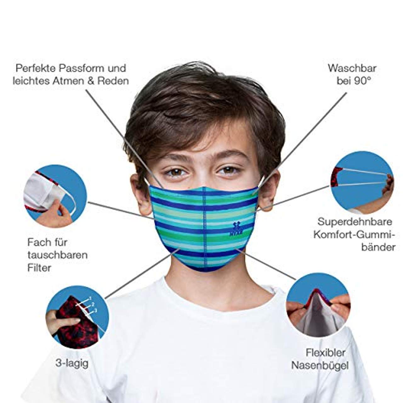 HYXE Premium Kids Community-Maske