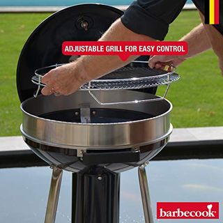 Barbecook Holzkohle-Grill Kugelgrill mit Deckel und Thermometer 3 Beine