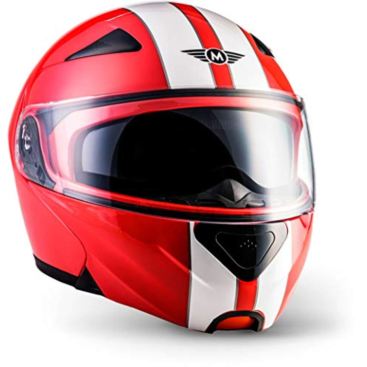 Moto Helmets F19 „Racing Red“ · Motorrad-Helm · Klapp-Helm Modular-Helm