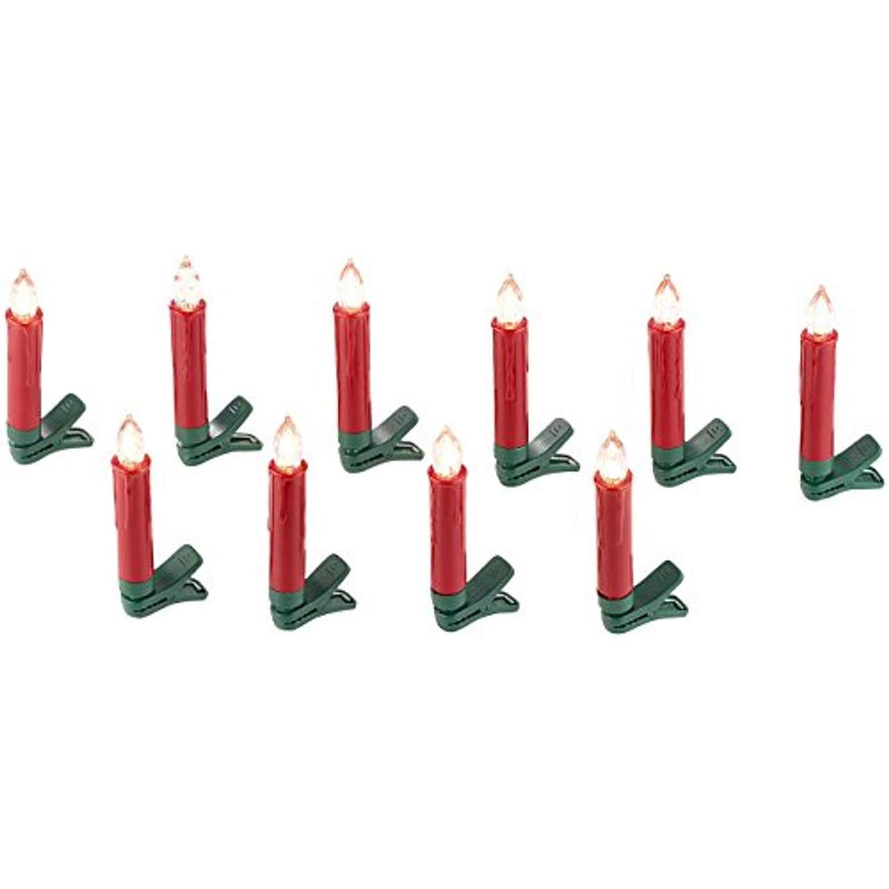 Lunartec Baumkerzen: 30er-Set LED-Weihnachtsbaum-Kerzen
