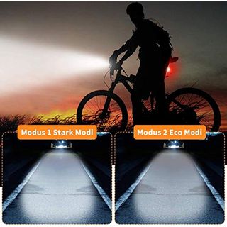 Antimi Fahrradlicht Led Set 2 Licht-Modi