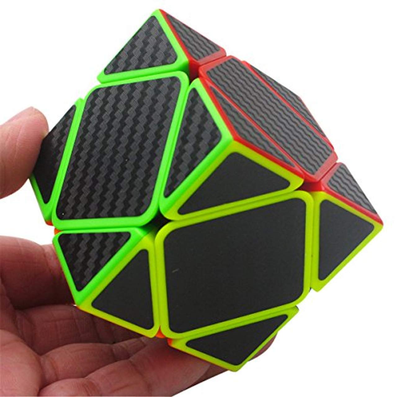 Coolzon Zauberwürfel Skewb Speed Cube Würfel Carbon Faser Aufkleber