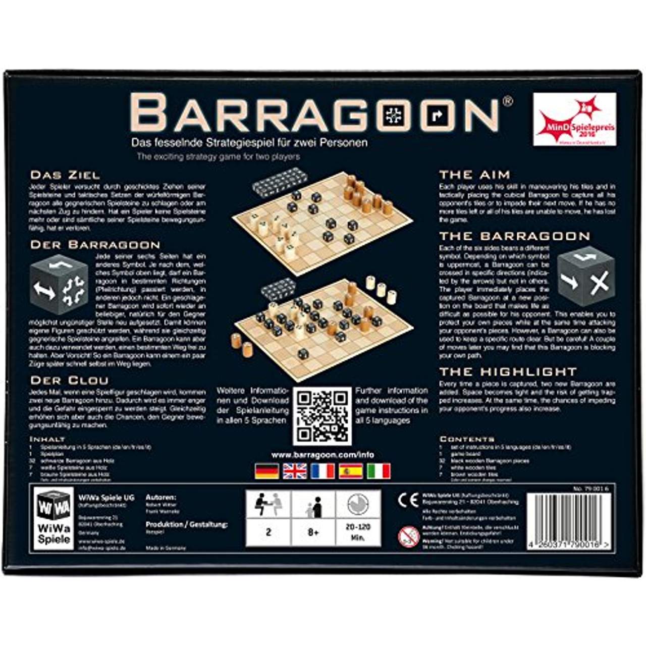 WiWa Spiele 790016 Barragoon Gewinner MinD-Spielepreis 2016