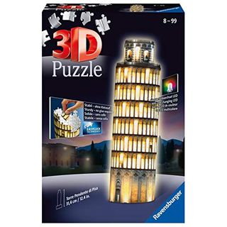 Ravensburger 3D Puzzle Schiefer Turm von Pisa bei Nacht