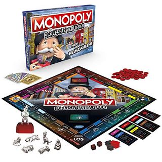 Hasbro Monopoly für schlechte Verlierer Brettspiel ab 8 Jahren