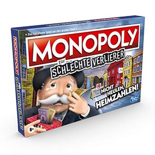 Hasbro Monopoly für schlechte Verlierer Brettspiel ab 8 Jahren