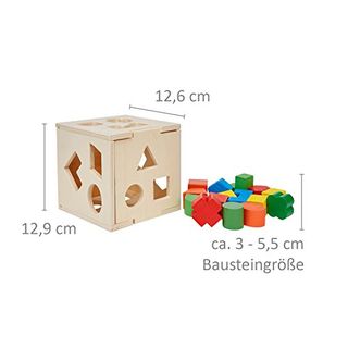 Schramm® Kinder Holz Steckplatte Steckspiel Geschicklichkeitsspiel Holzspielzeug 