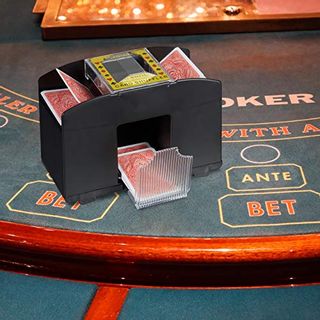 Kartenmischer 4 Decks Poker elektrische Kartenmischmaschine Mischmaschine 