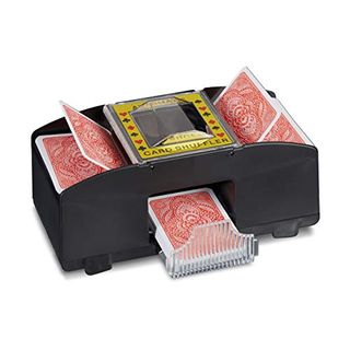 Relaxdays Kartenmischmaschine 2 Decks Elektrische Mischmaschine