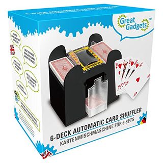 GreatGadgets 2128 Kartenmischmaschine für 6 Decks