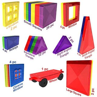 Desire Deluxe Magnetische Bausteine Magnet Montessori Spielzeug für Kinder 40PC 