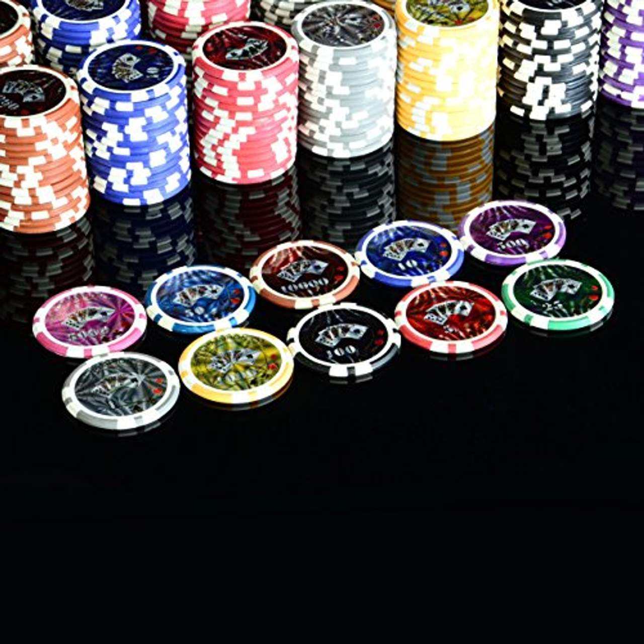 Pokerkoffer 1000 abgerundete Ocean Champion Chips hochwertige