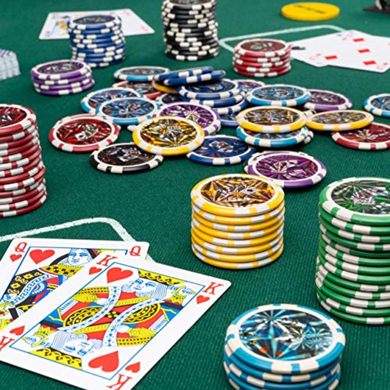 SONLEX Edler 500 Chip Pokerkoffer aus Holz schwarz
