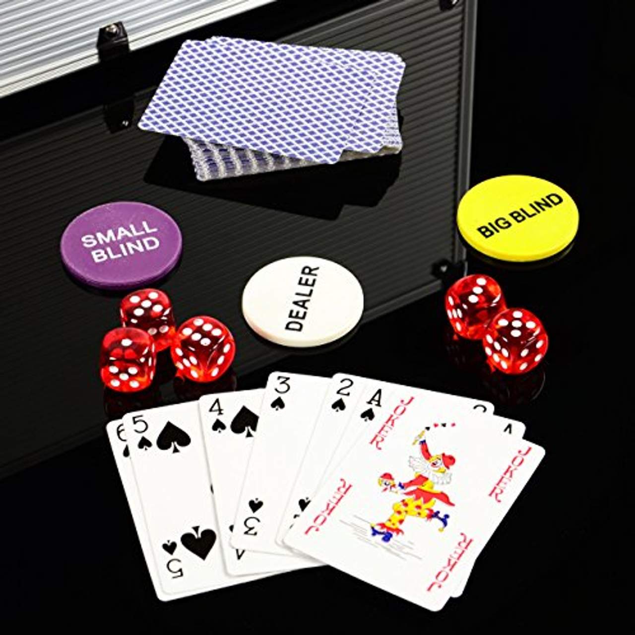 Trolley Pokerkoffer 1000 Chips Laser Pokerchips Poker Komplett