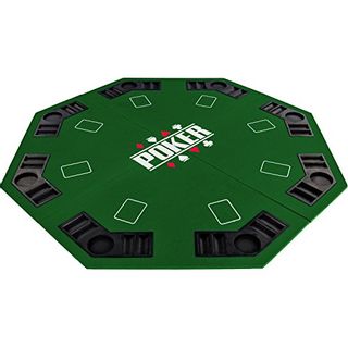 Faltbare Tischauflage Casino Pokertisch Pokerauflage 180 x 90 cm für 8 Spieler 