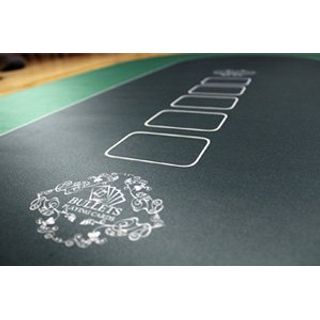 Bullets Playing Cards Profi Pokermatte grün in 160 x 80cm eigenen Pokertisch