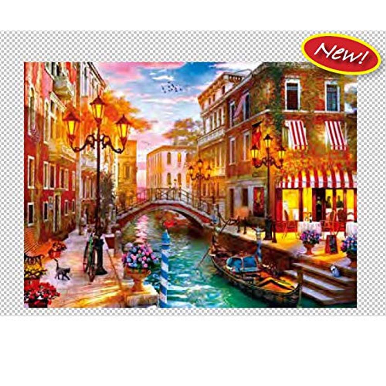 Clementoni 35063 Puzzle 500 Teile-Sonnenuntergang über Venedig