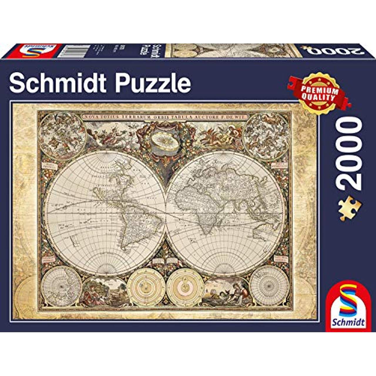 Schmidt Spiele 58178 Historiche Weltkarte