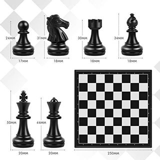 Peradix Schachspiel Magnetischem Einklappbar Schachbrett Schach