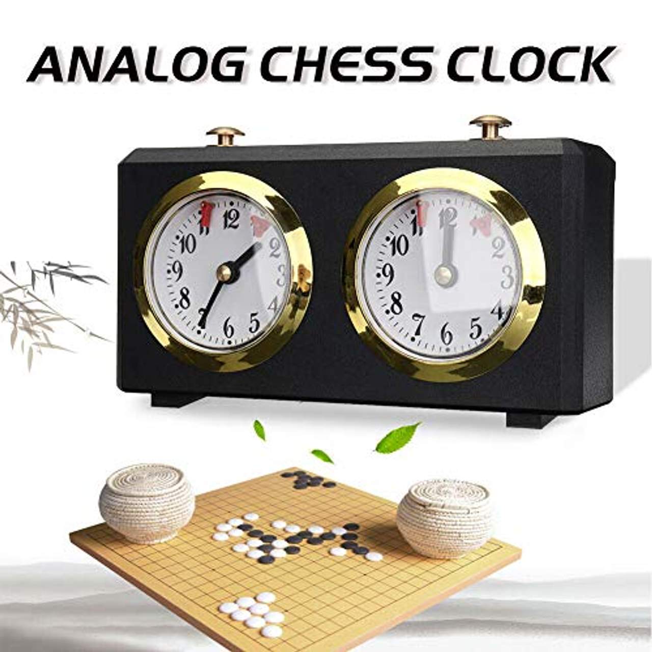 GCDN Schach-Timer Professionelle Schachuhr Spieluhr Timer Analog Uhr Schach-Timer