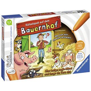 Ravensburger tiptoi Spiel 00830 Rätselspaß auf dem Bauernhof Lernspiel ab 3 Jahren