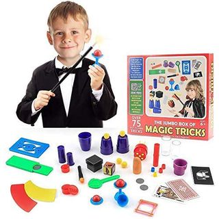 EPCHOO Zauberkasten Zaubertricks mit über 75 Geheime Zaubertricks Lernen Magic-Kit Mit 17 Arten von Magischen